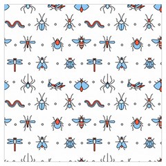 Insects-icons-square-seamless-pattern Lightweight Scarf  by Salman4z