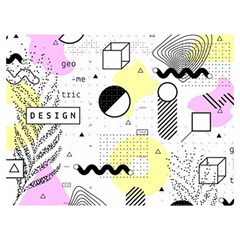 Graphic-design-geometric-background Premium Plush Fleece Blanket (extra Small) by Salman4z