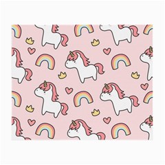 Cute-unicorn-rainbow-seamless-pattern-background Small Glasses Cloth by Salman4z