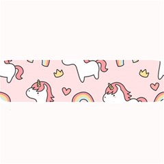 Cute-unicorn-rainbow-seamless-pattern-background Large Bar Mat by Salman4z