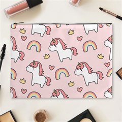 Cute-unicorn-rainbow-seamless-pattern-background Cosmetic Bag (xl) by Salman4z