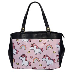 Cute-unicorn-rainbow-seamless-pattern-background Oversize Office Handbag by Salman4z