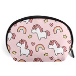 Cute-unicorn-rainbow-seamless-pattern-background Accessory Pouch (Large) Front