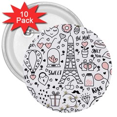 Big-collection-with-hand-drawn-objects-valentines-day 3  Buttons (10 Pack)  by Salman4z