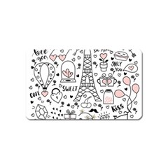 Big-collection-with-hand-drawn-objects-valentines-day Magnet (name Card) by Salman4z