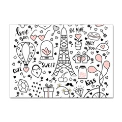 Big-collection-with-hand-drawn-objects-valentines-day Sticker A4 (10 Pack) by Salman4z