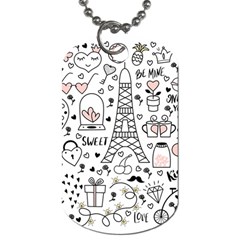 Big-collection-with-hand-drawn-objects-valentines-day Dog Tag (two Sides) by Salman4z