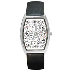 Big-collection-with-hand-drawn-objects-valentines-day Barrel Style Metal Watch by Salman4z