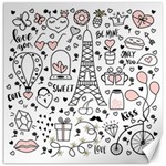 Big-collection-with-hand-drawn-objects-valentines-day Canvas 16  x 16  15.2 x15.41  Canvas - 1