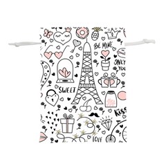 Big-collection-with-hand-drawn-objects-valentines-day Lightweight Drawstring Pouch (s) by Salman4z