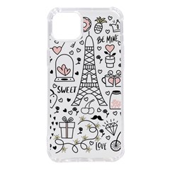 Big-collection-with-hand-drawn-objects-valentines-day Iphone 14 Plus Tpu Uv Print Case by Salman4z