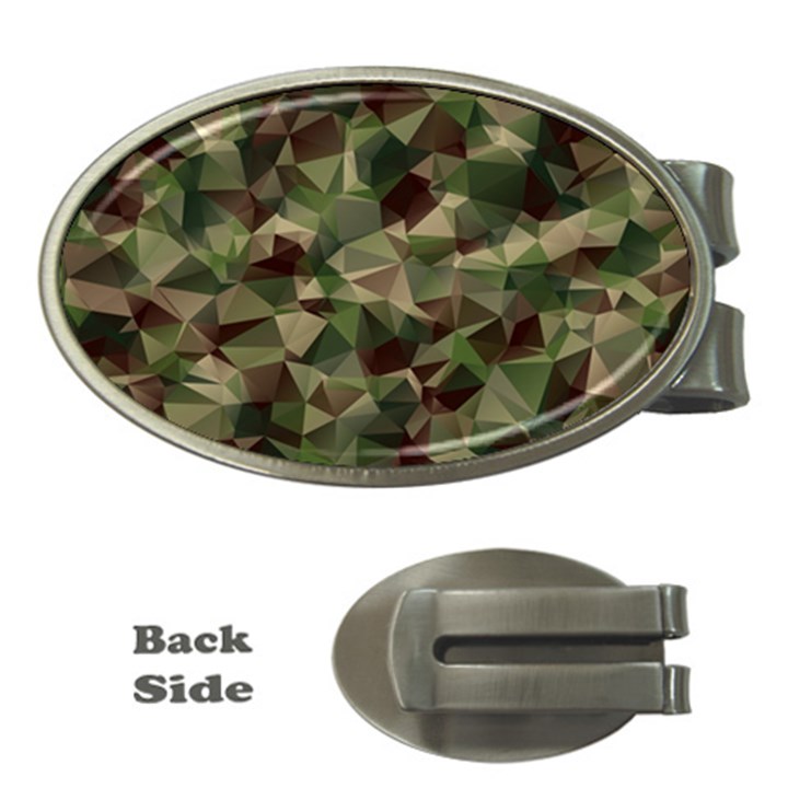 Abstract-vector-military-camouflage-background Money Clips (Oval) 