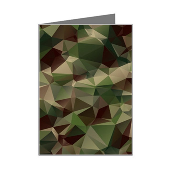 Abstract-vector-military-camouflage-background Mini Greeting Card