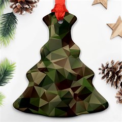 Abstract-vector-military-camouflage-background Ornament (christmas Tree) 