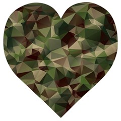 Abstract-vector-military-camouflage-background Wooden Puzzle Heart by Salman4z