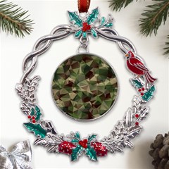 Abstract-vector-military-camouflage-background Metal X mas Wreath Holly Leaf Ornament