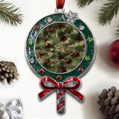 Abstract-vector-military-camouflage-background Metal X mas Lollipop With Crystal Ornament