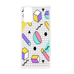 Tridimensional-pastel-shapes-background-memphis-style Samsung Galaxy Note 20 Tpu Uv Case by Salman4z