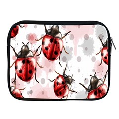 Ladybugs-pattern-texture-watercolor Apple Ipad 2/3/4 Zipper Cases by Salman4z