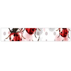 Ladybugs-pattern-texture-watercolor Large Premium Plush Fleece Scarf 