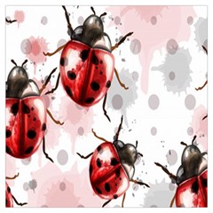 Ladybugs-pattern-texture-watercolor Lightweight Scarf  by Salman4z