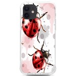 Ladybugs-pattern-texture-watercolor iPhone 12/12 Pro TPU UV Print Case Front