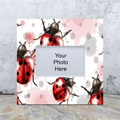 Ladybugs-pattern-texture-watercolor White Box Photo Frame 4  X 6  by Salman4z