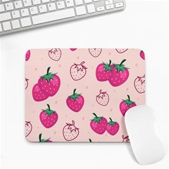 Seamless-strawberry-fruit-pattern-background Small Mousepad by Salman4z