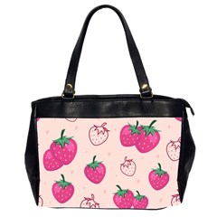 Seamless-strawberry-fruit-pattern-background Oversize Office Handbag (2 Sides) by Salman4z