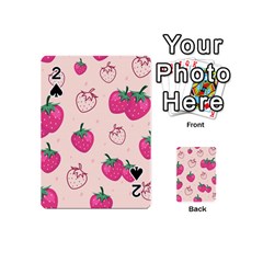 Seamless-strawberry-fruit-pattern-background Playing Cards 54 Designs (mini)