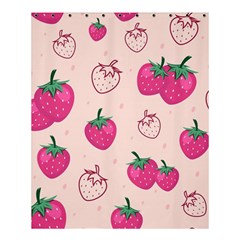 Seamless-strawberry-fruit-pattern-background Shower Curtain 60  X 72  (medium)  by Salman4z