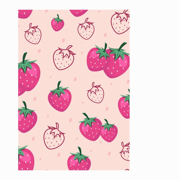 Seamless-strawberry-fruit-pattern-background Small Garden Flag (Two Sides)