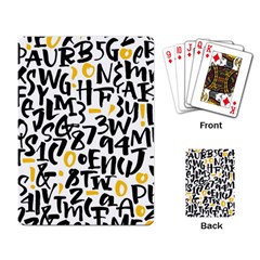 Letters-pattern Playing Cards Single Design (rectangle)