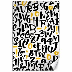 Letters-pattern Canvas 20  X 30  by Salman4z