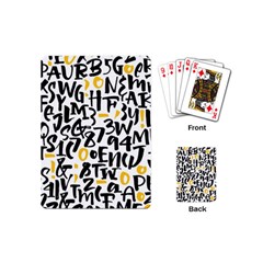 Letters-pattern Playing Cards Single Design (mini)