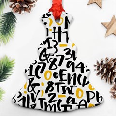 Letters-pattern Ornament (christmas Tree) 