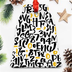 Letters-pattern Bell Ornament (two Sides)