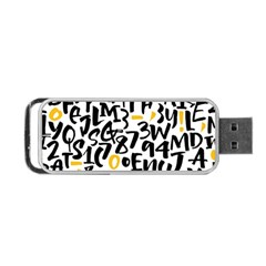 Letters-pattern Portable Usb Flash (one Side) by Salman4z