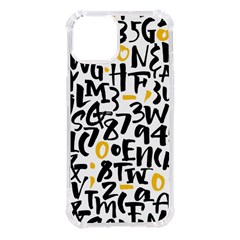 Letters-pattern Iphone 14 Tpu Uv Print Case