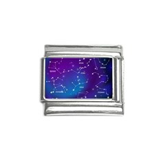 Realistic-night-sky-poster-with-constellations Italian Charm (9mm) by Salman4z