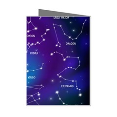 Realistic-night-sky-poster-with-constellations Mini Greeting Cards (pkg Of 8)