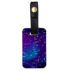 Realistic-night-sky-poster-with-constellations Luggage Tag (one Side) by Salman4z