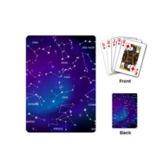 Realistic-night-sky-poster-with-constellations Playing Cards Single Design (mini)