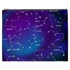 Realistic-night-sky-poster-with-constellations Cosmetic Bag (xxxl) by Salman4z