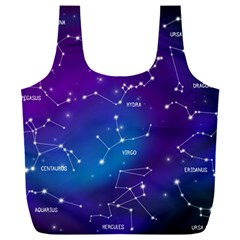 Realistic-night-sky-poster-with-constellations Full Print Recycle Bag (xxxl) by Salman4z