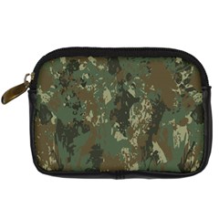 Camouflage-splatters-background Digital Camera Leather Case by Salman4z