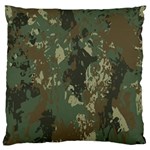 Camouflage-splatters-background Large Premium Plush Fleece Cushion Case (One Side) Front