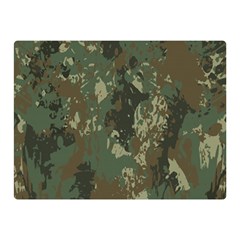 Camouflage-splatters-background Two Sides Premium Plush Fleece Blanket (mini) by Salman4z