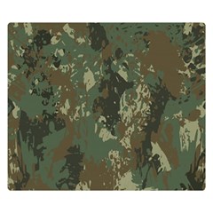 Camouflage-splatters-background Two Sides Premium Plush Fleece Blanket (small) by Salman4z