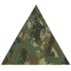 Camouflage-splatters-background Wooden Puzzle Triangle by Salman4z